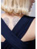 Navy Blue Jersey Classic Infinity Bridesmaid Dress